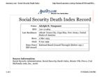 SSI Death Record - Adolph H Neupauer